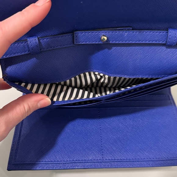 Kate Spade Billfold Wallet/Purse/Clutch Dodger Blue - Picture 5 of 9